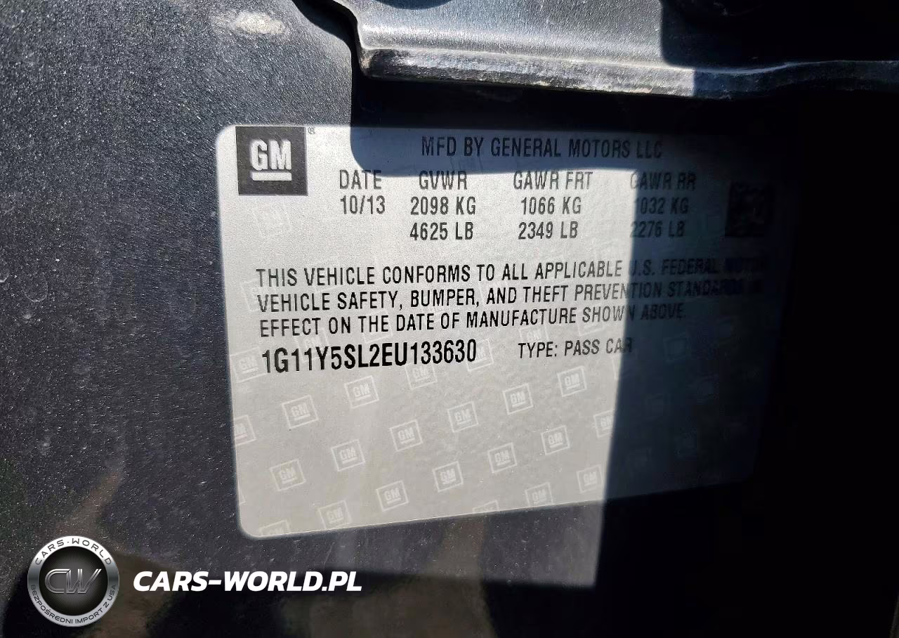 2014 Chevrolet Impala Ls VIN:1G11Y5SL2EU133630 - 12