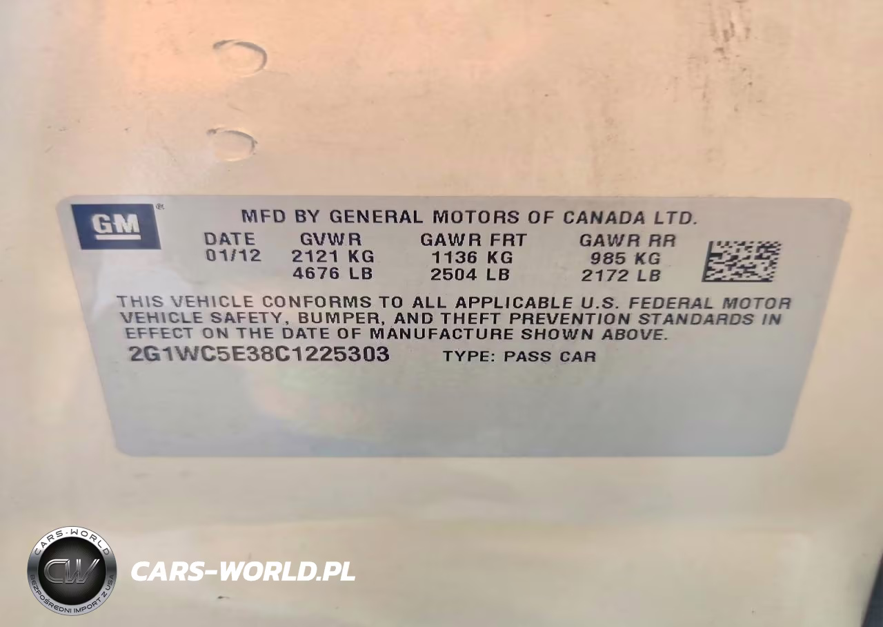 2012 Chevrolet Impala Ltz VIN:2G1WC5E38C1225303 - 12