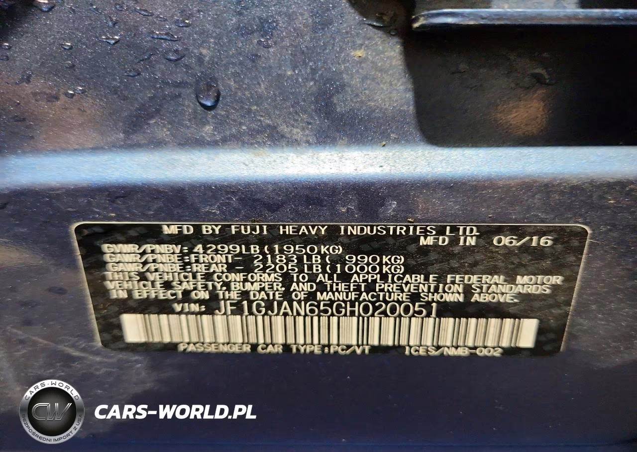 2016 Subaru Impreza Limited VIN:JF1GJAN65GH020051 - 12