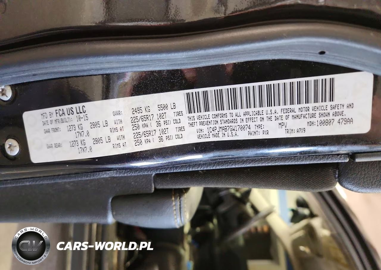 2016 Jeep Cherokee Sport VIN:1C4PJMAB7GW170074 - 13