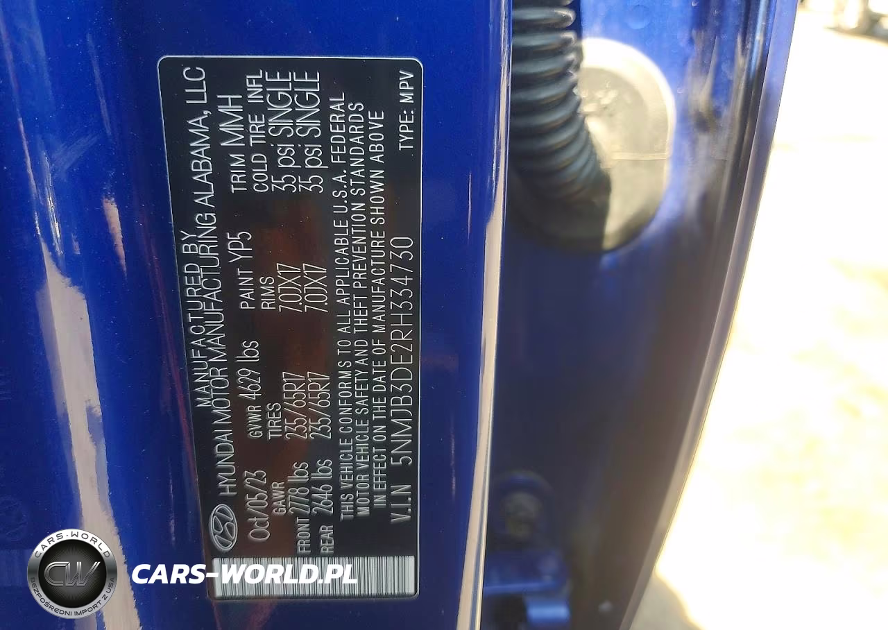 2024 Hyundai Tucson Sel VIN:5NMJB3DE2RH334730 - 13