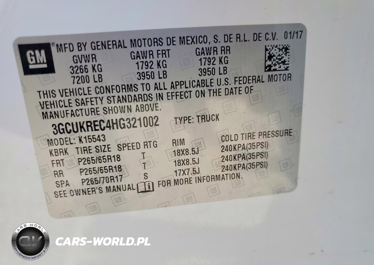 2017 Chevrolet Silverado K1500 Lt VIN:3GCUKREC4HG321002 - 13