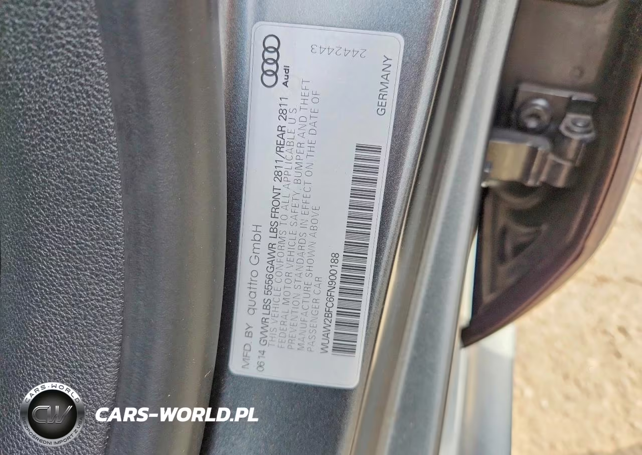 2015 Audi Rs7 VIN:WUAW2BFC6FN900188 - 12