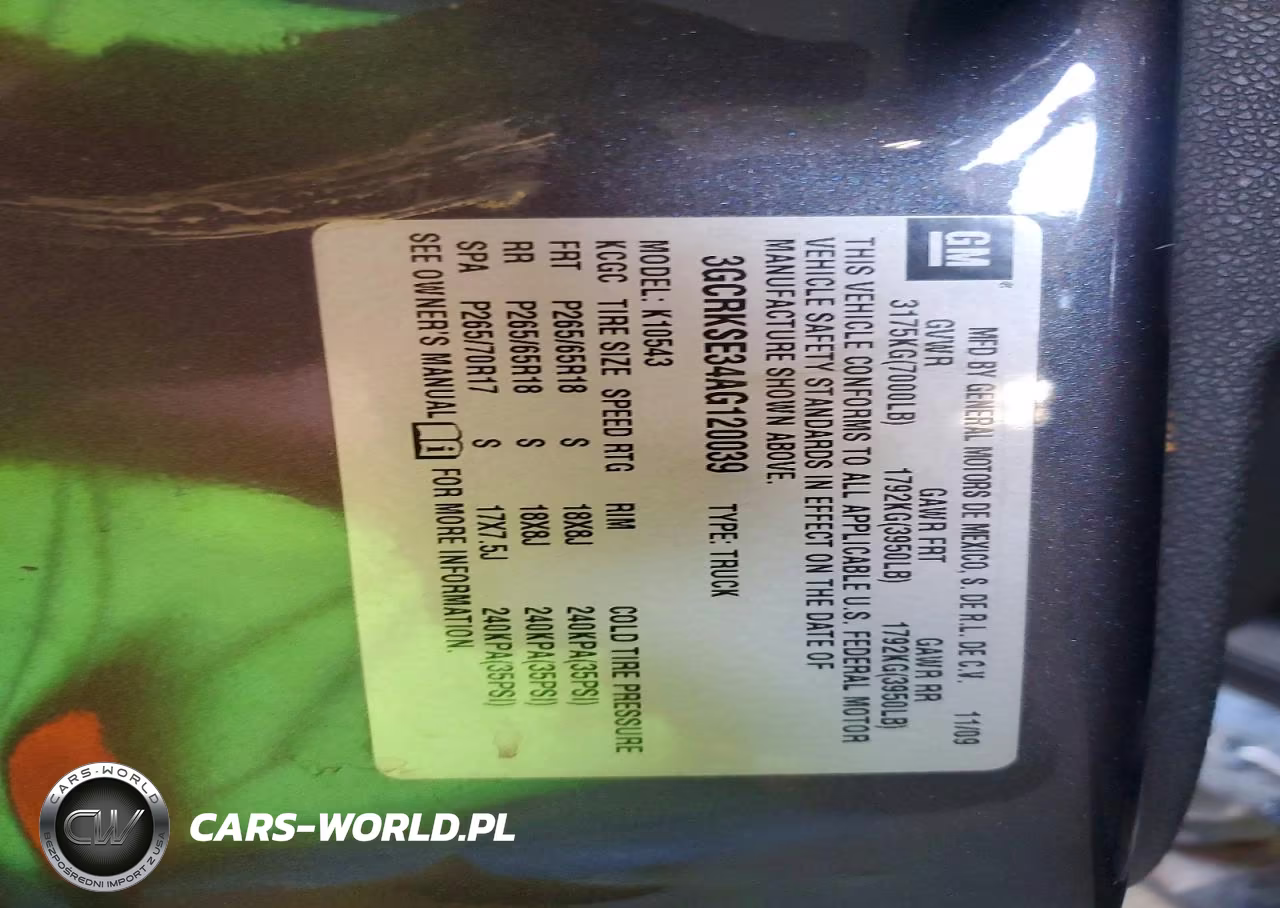 2010 Chevrolet Silverado K1500 Lt VIN:3GCRKSE34AG120039 - 12