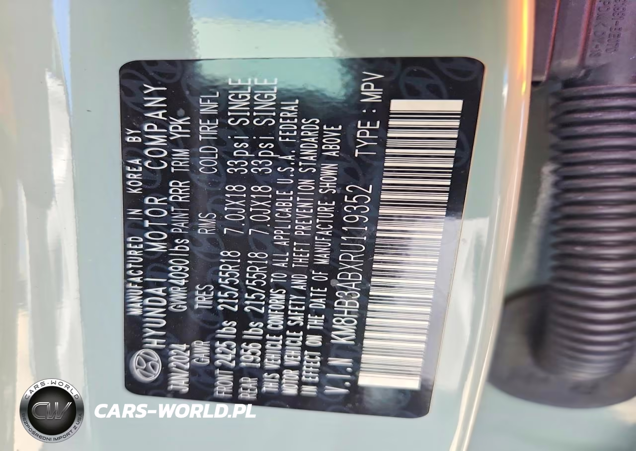 2024 Hyundai Kona Sel VIN:KM8HB3ABXRU119352 - 14