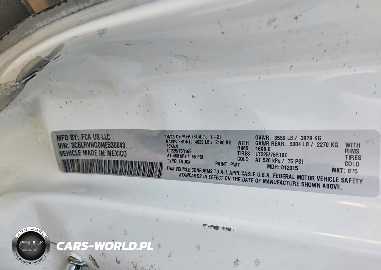 2021 Ram Promaster 1500 Delivery Van VIN:3C6LRVNG0ME530043 - 13