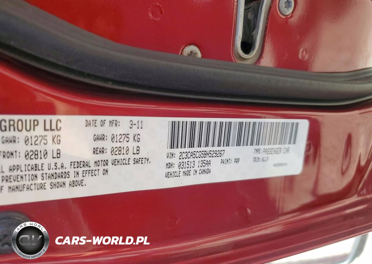 2011 Chrysler 300 Limited VIN:2C3CA5CG5BH529267 - 12
