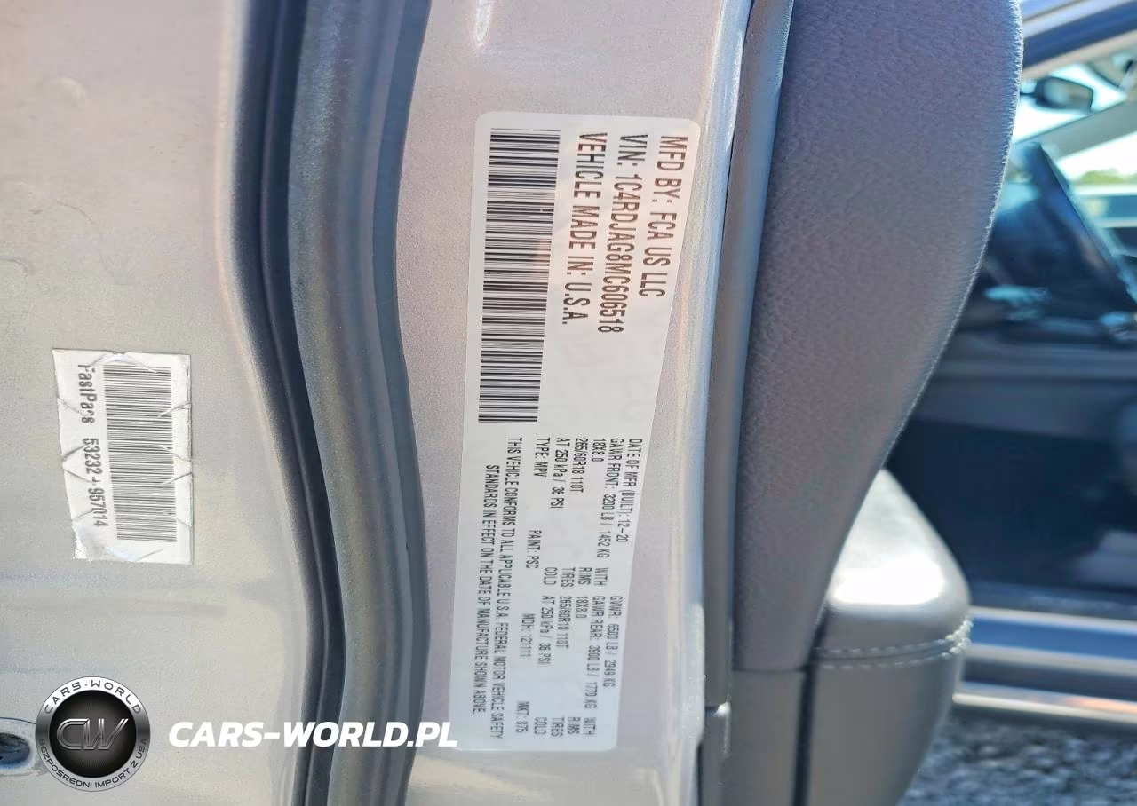 2021 Dodge Durango Sxt VIN:1C4RDJAG8MC606518 - 14