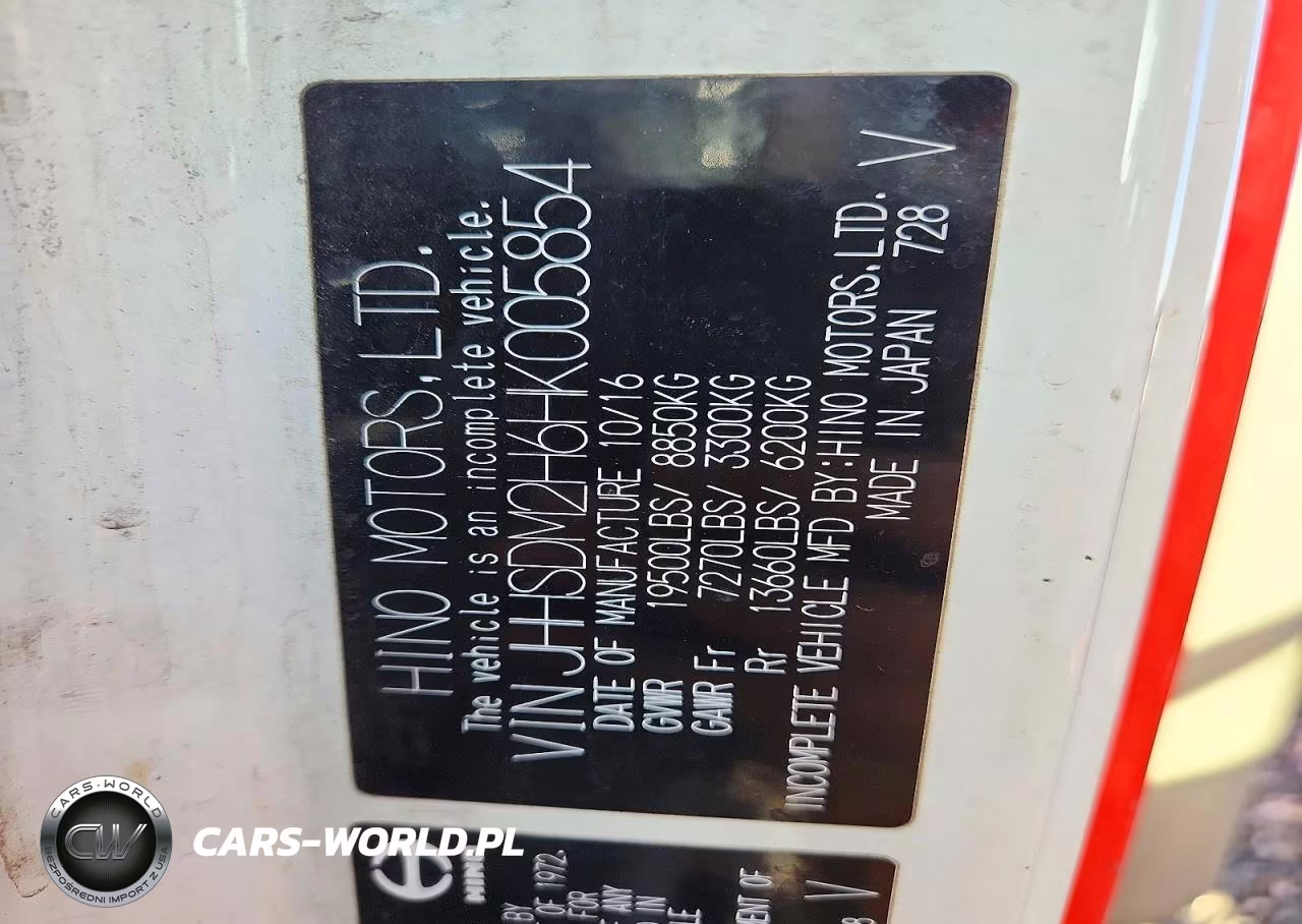 2017 Hino 195 Box Truck VIN:JHHSDM2H6HK005854 - 13