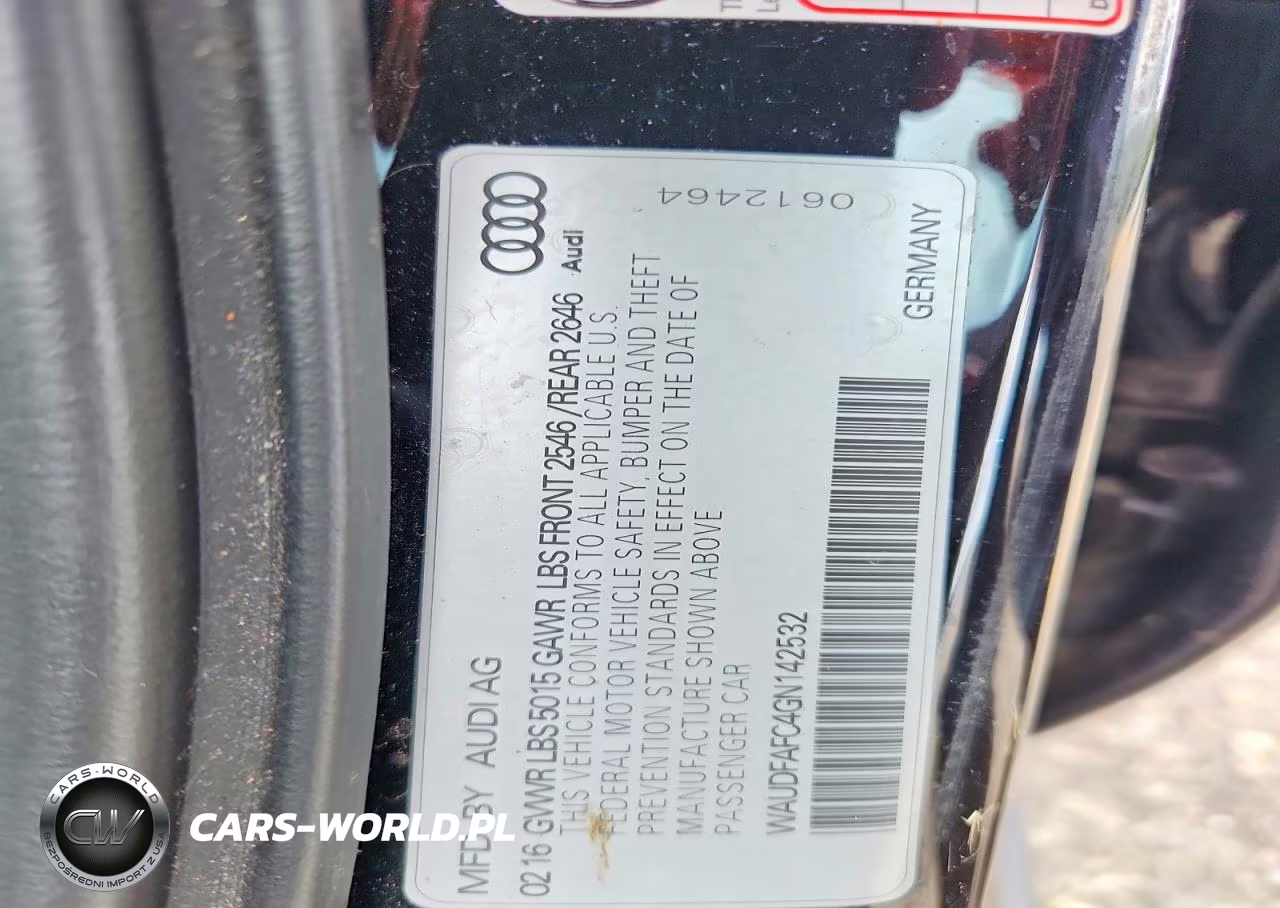 2016 Audi A6 Premium Plus VIN:WAUDFAFC4GN142532 - 12
