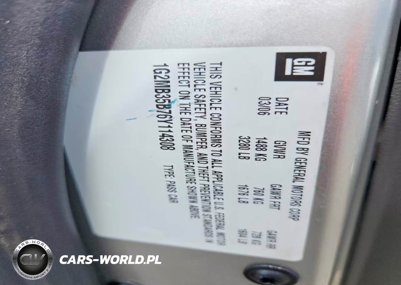2006 Pontiac Solstice VIN:1G2MB35B76Y114308 - 13