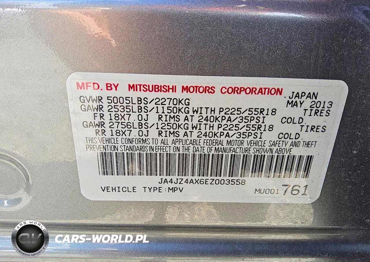 2014 Mitsubishi Outlander Gt VIN:JA4JZ4AX6EZ003558 - 12