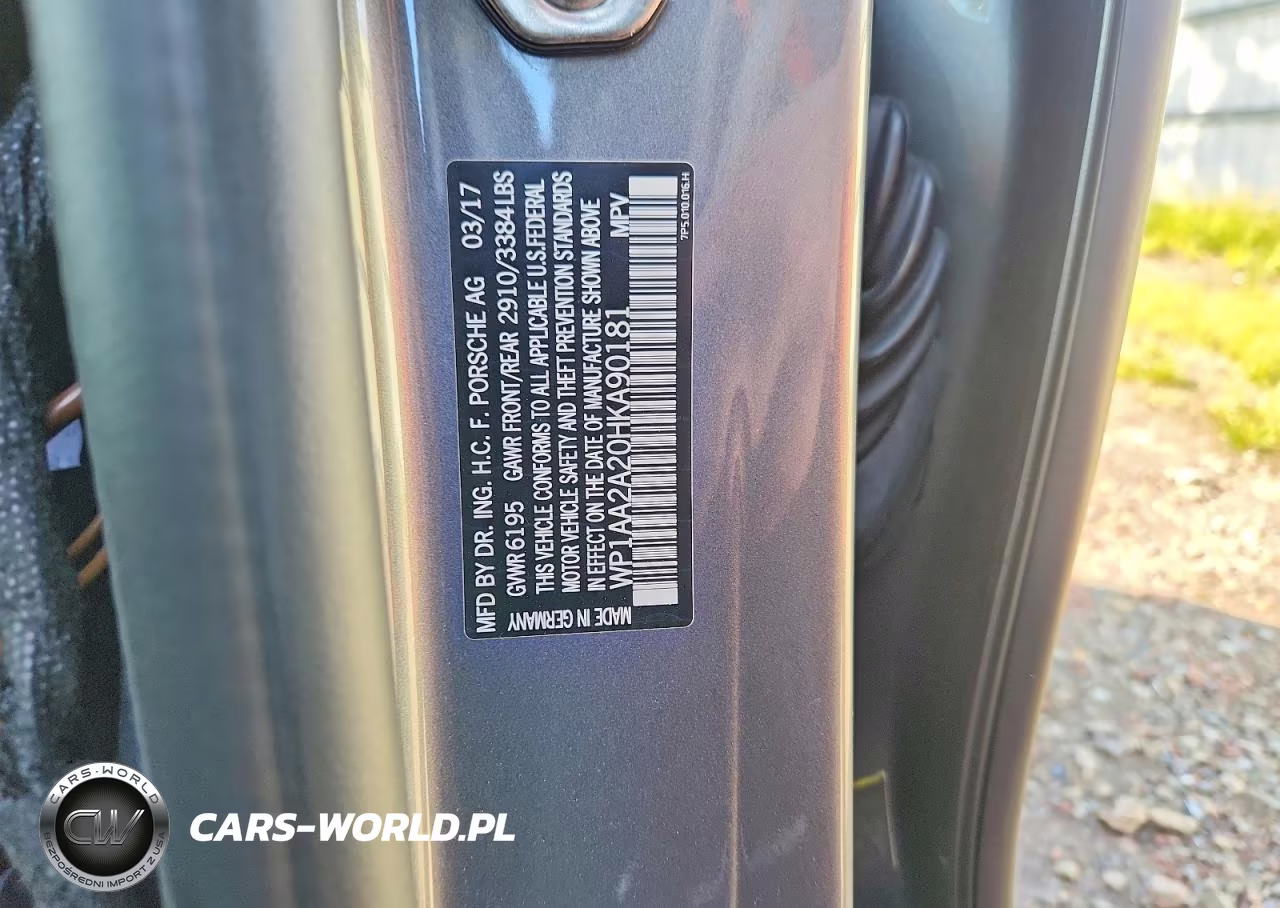 2017 Porsche Cayenne VIN:WP1AA2A20HKA90181 - 13