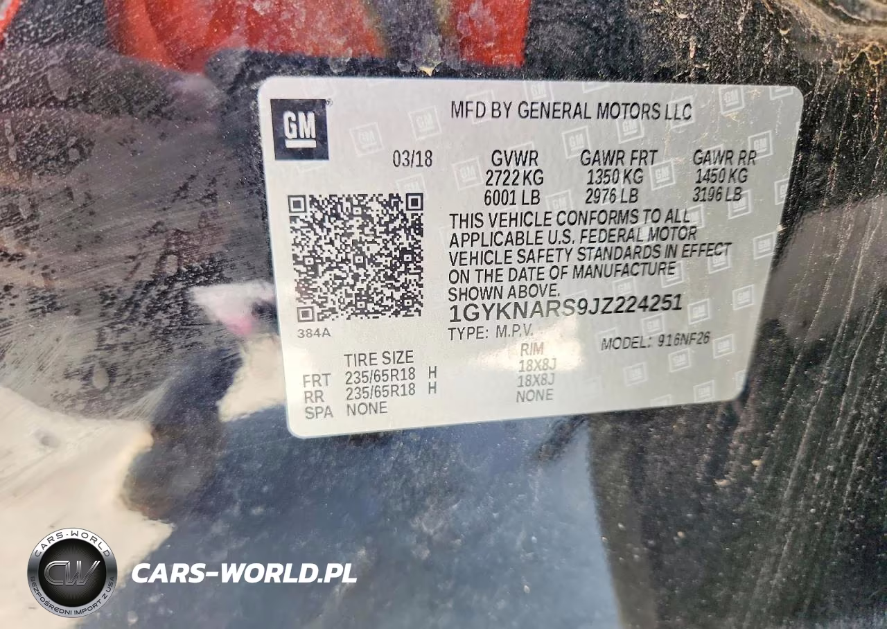 2018 Cadillac Xt5 VIN:1GYKNARS9JZ224251 - 14