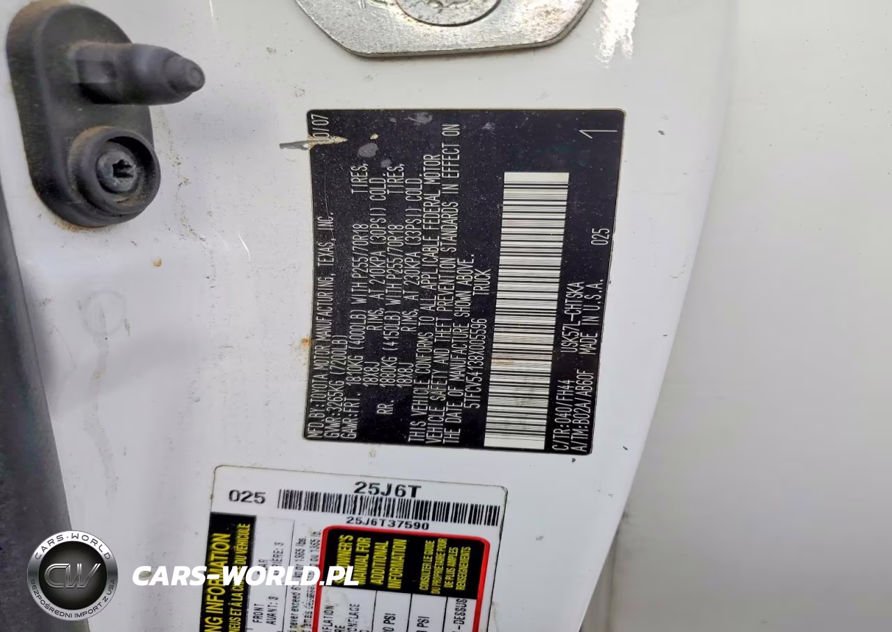 2008 Toyota Tundra VIN:5TFCV54138X005596 - 12