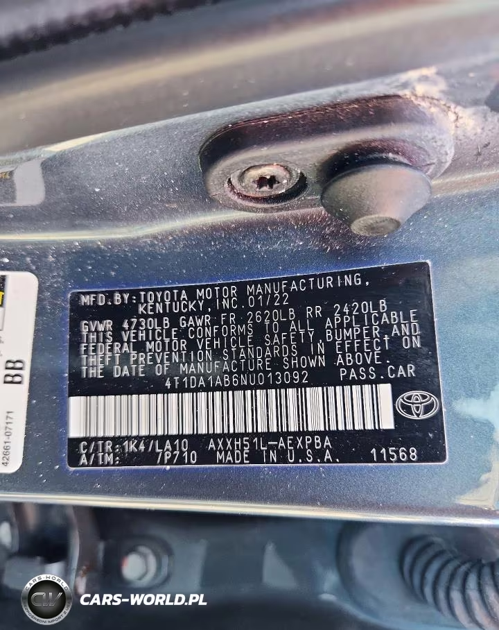 2022 Toyota Avalon Limited VIN:4T1DA1AB6NU013092 - 12