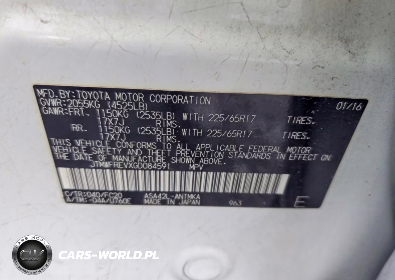 2016 Toyota Rav4 Xle VIN:JTMWFREVXGD084591 - 13