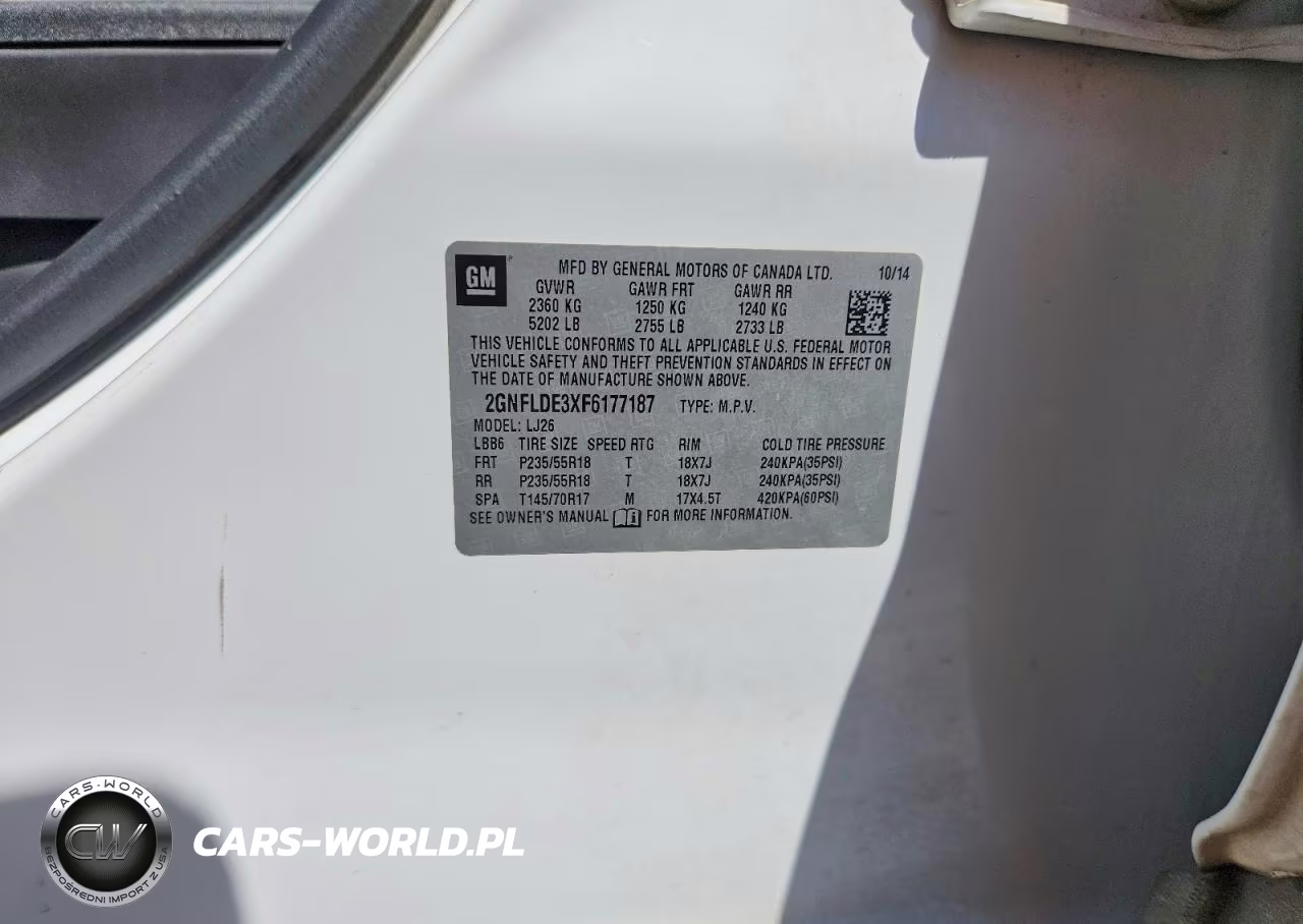 2015 Chevrolet Equinox Ltz VIN:2GNFLDE3XF6177187 - 12