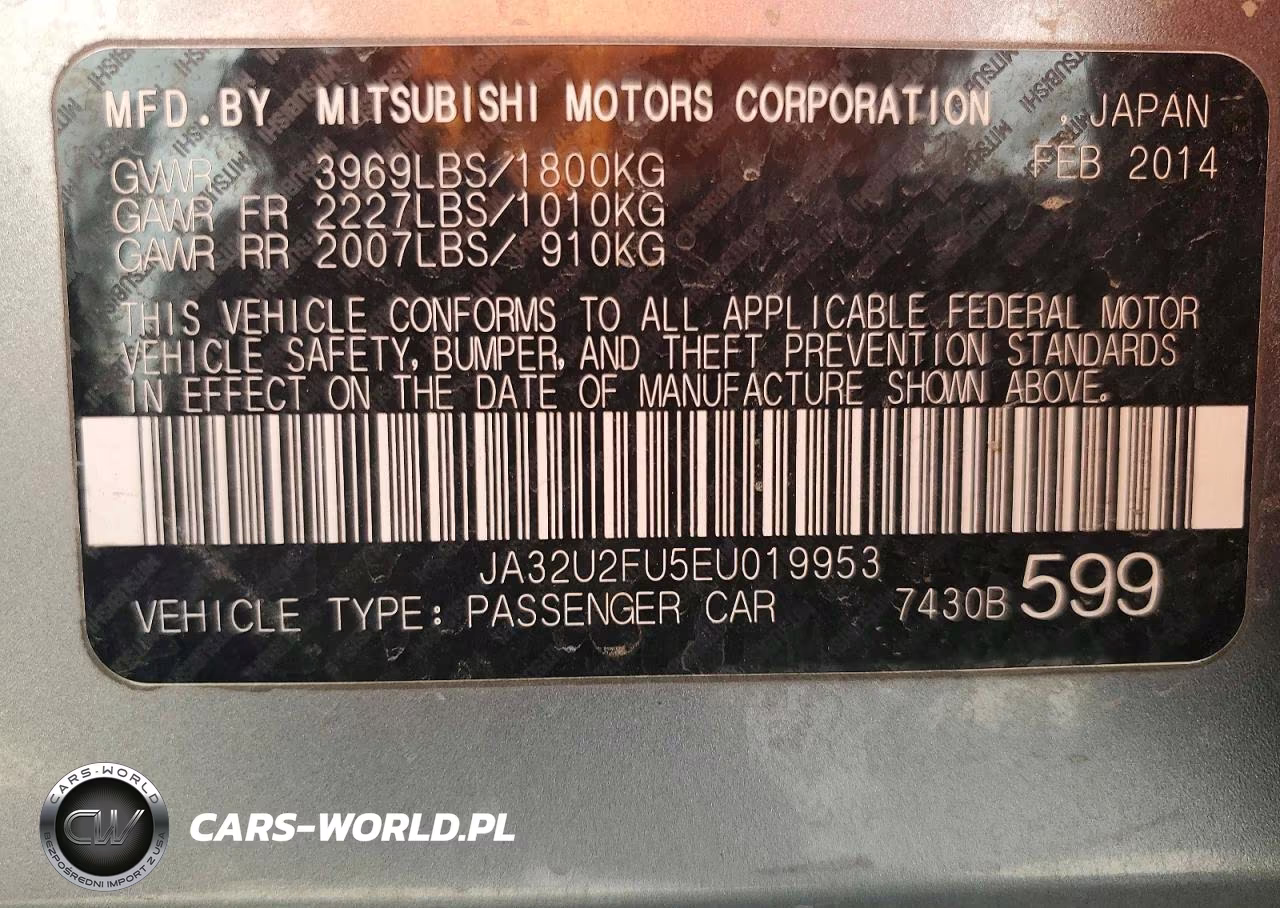 2014 Mitsubishi Lancer Es-Es Sport VIN:JA32U2FU5EU019953 - 12