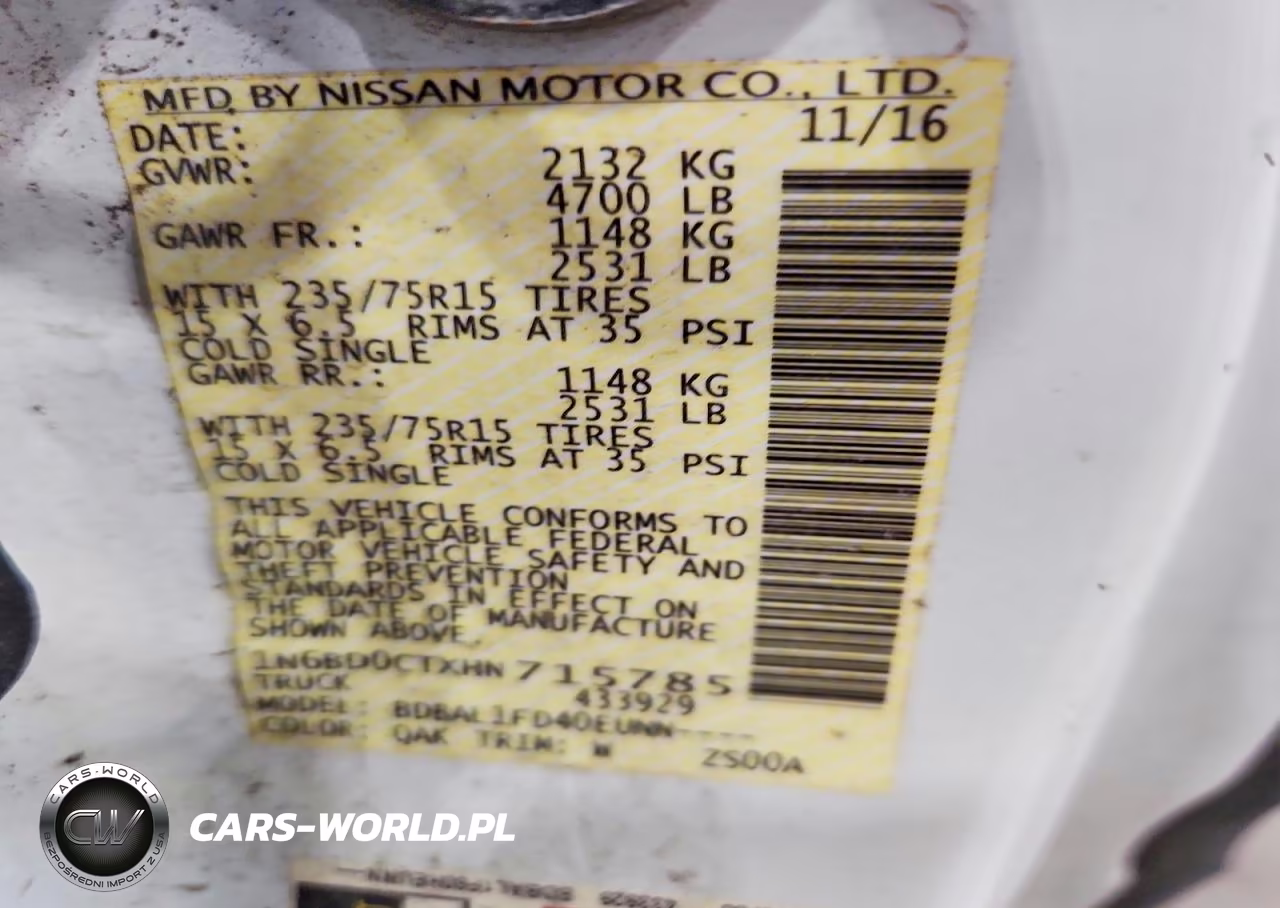 2017 Nissan Frontier S VIN:1N6BD0CTXHN715785 - 12