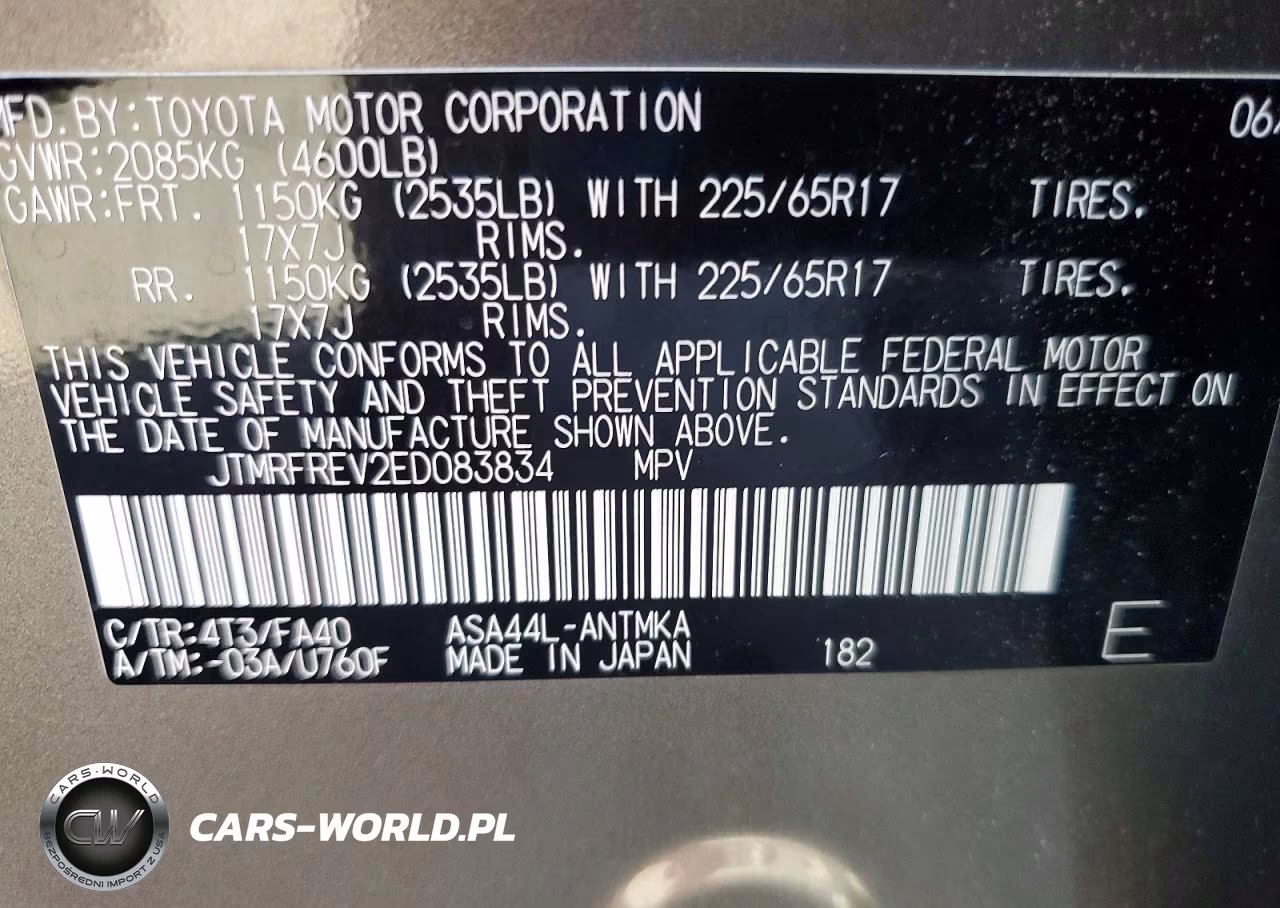 2014 Toyota Rav4 Awd VIN:JTMRFREV2ED083834 - 13