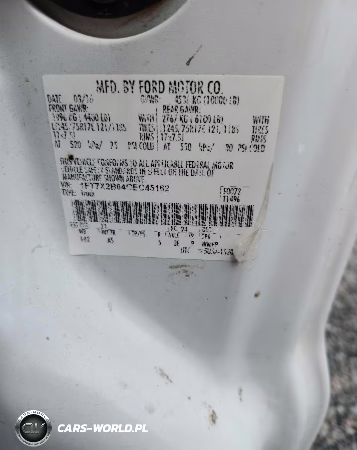 2016 Ford F250 Super Duty VIN:1FT7X2B64GEC45162 - 12
