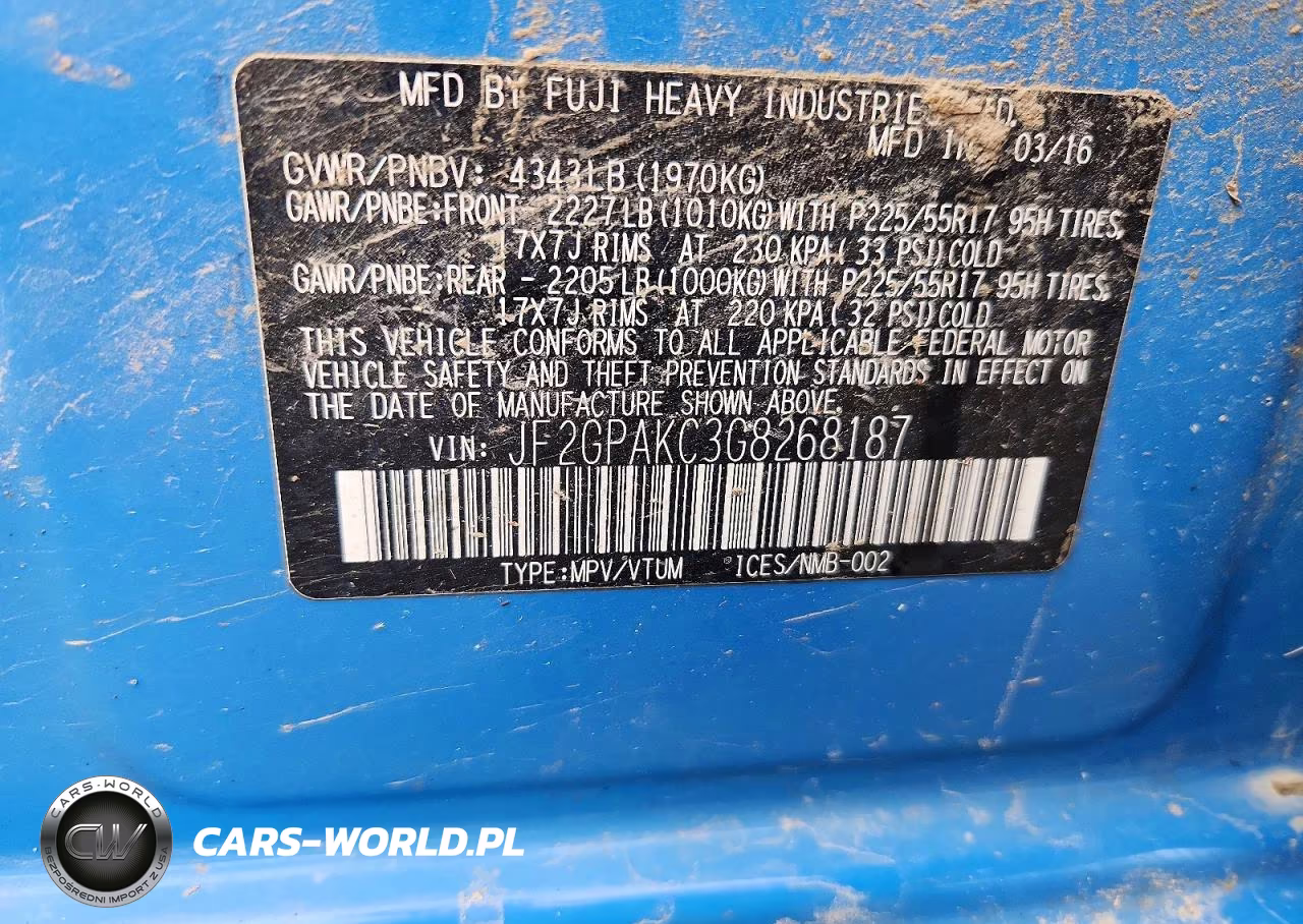 2016 Subaru Crosstrek Limited VIN:JF2GPAKC3G8268187 - 12