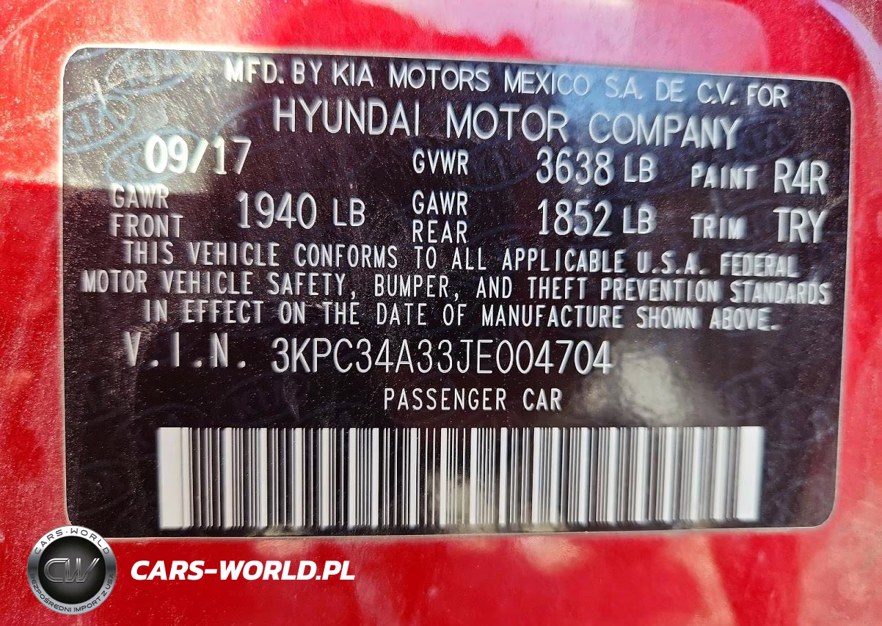 2018 Hyundai Accent Limited VIN:3KPC34A33JE004704 - 13