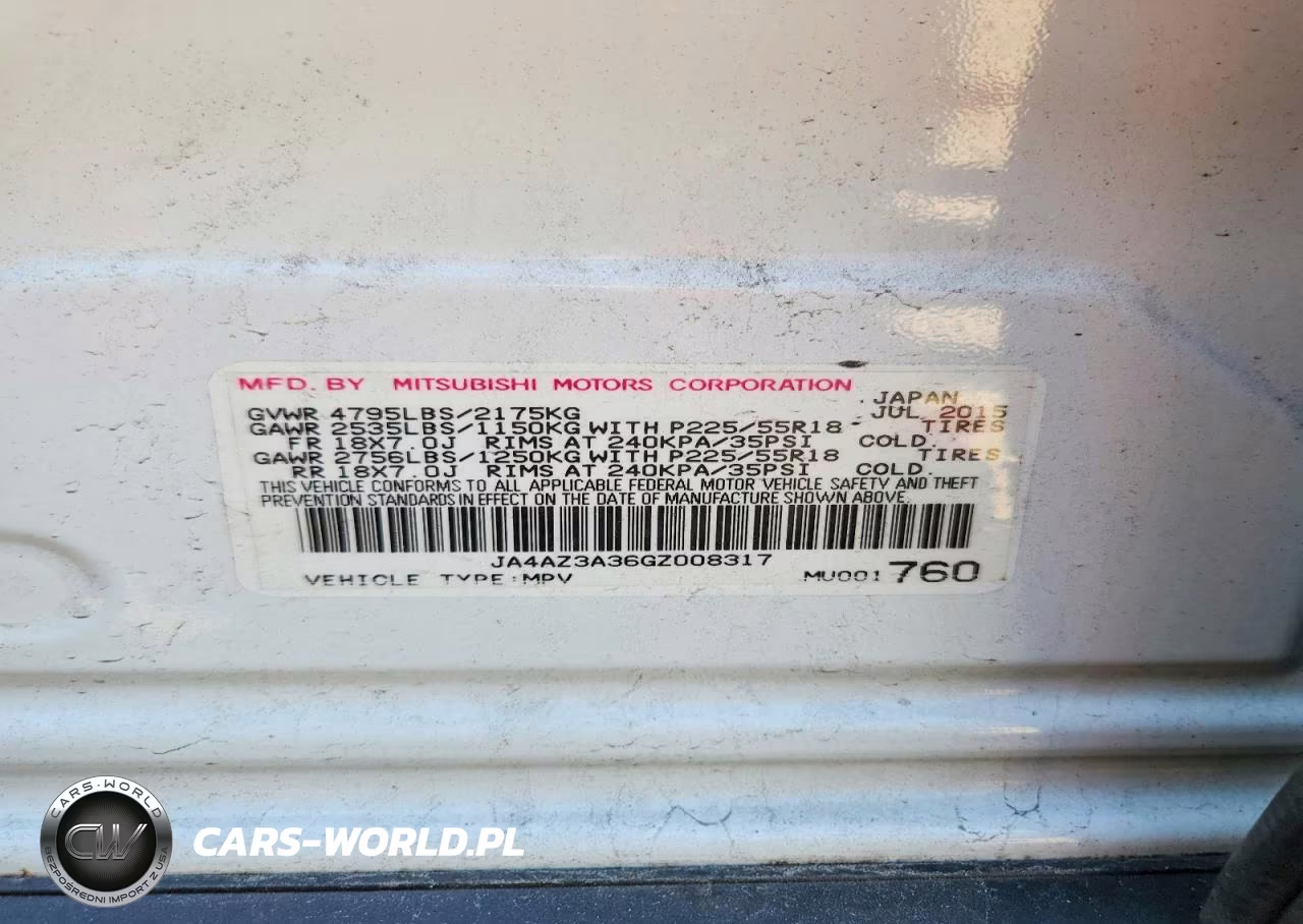 2016 Mitsubishi Outlander Se VIN:JA4AZ3A36GZ008317 - 12