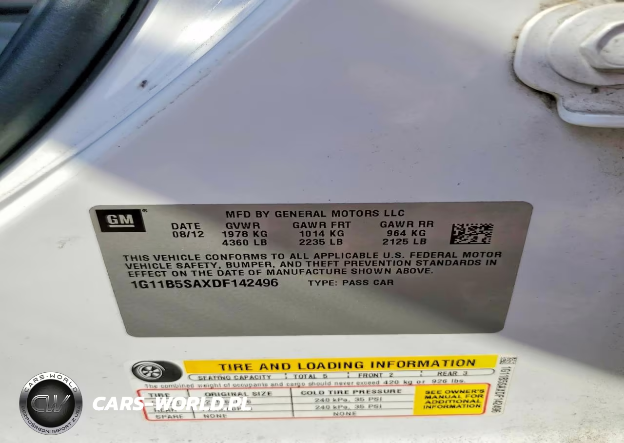 2013 Chevrolet Malibu Ls VIN:1G11B5SAXDF142496 - 12