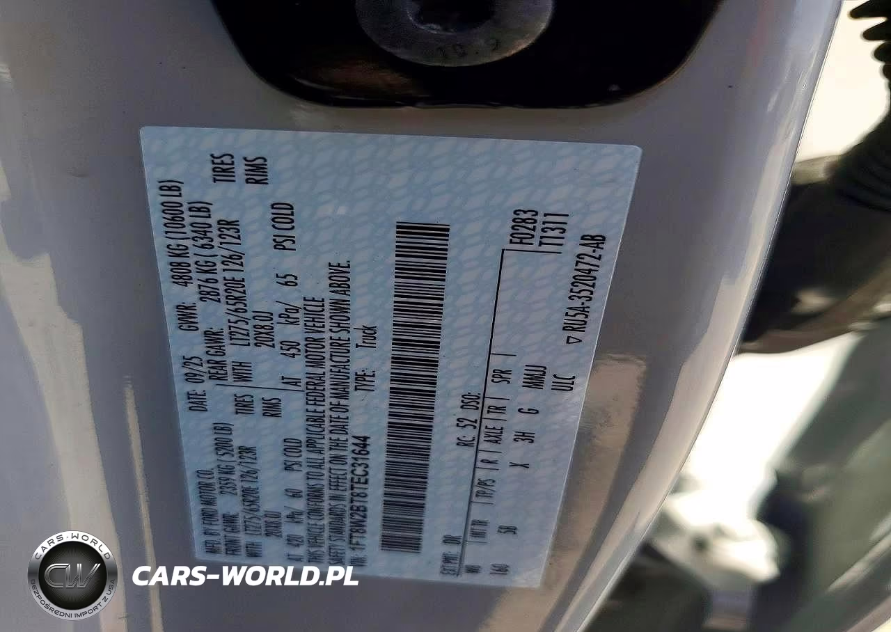 2026 Ford F-250 Lariat VIN:1FT8W2BT8TEC31644 - 12