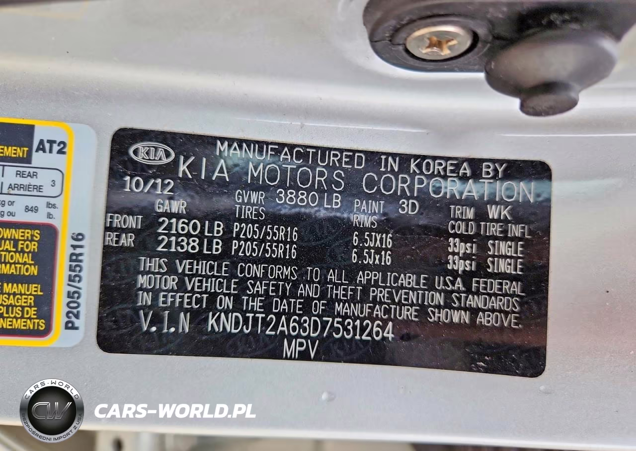 2013 Kia Soul + VIN:KNDJT2A63D7531264 - 12