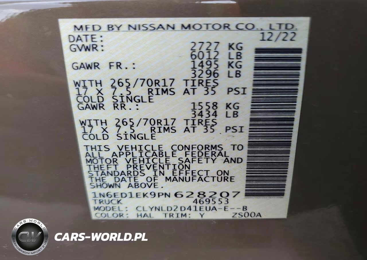 2023 Nissan Frontier Pro-4X VIN:1N6ED1EK9PN628207 - 13