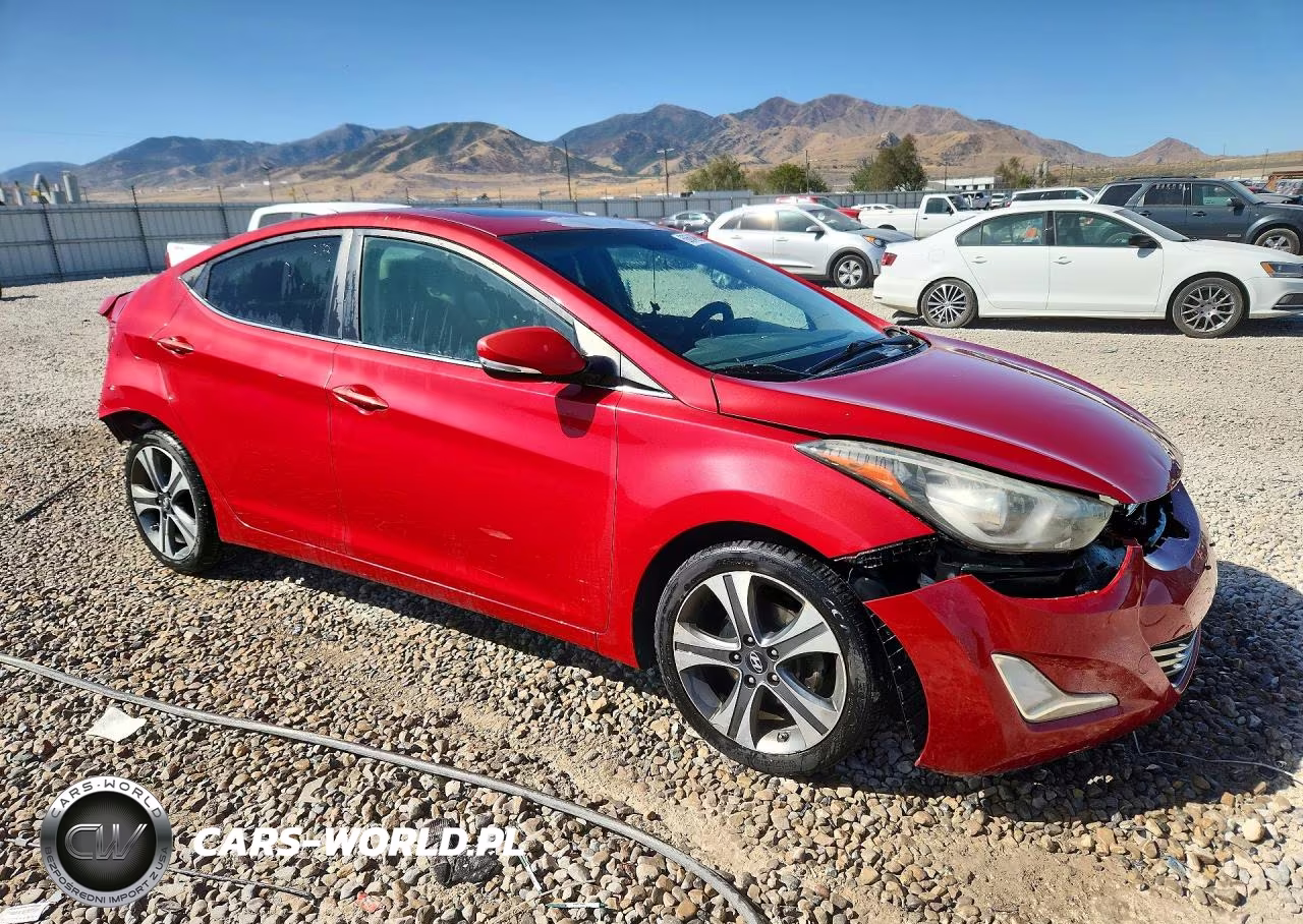 2014 Hyundai Elantra Sport VIN:KMHDH4AH2EU054546 - 4