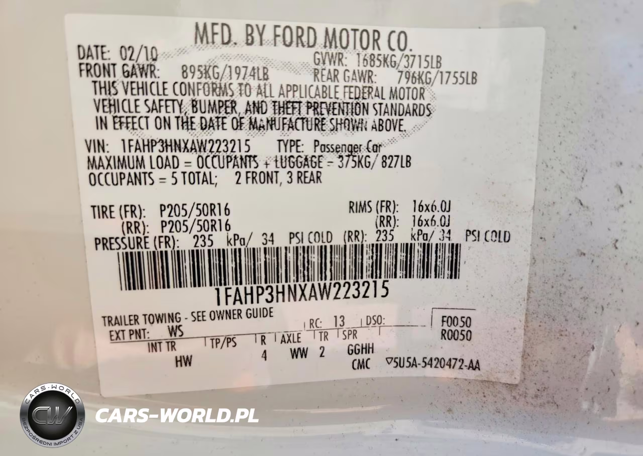 2010 Ford Focus Sel VIN:1FAHP3HNXAW223215 - 13