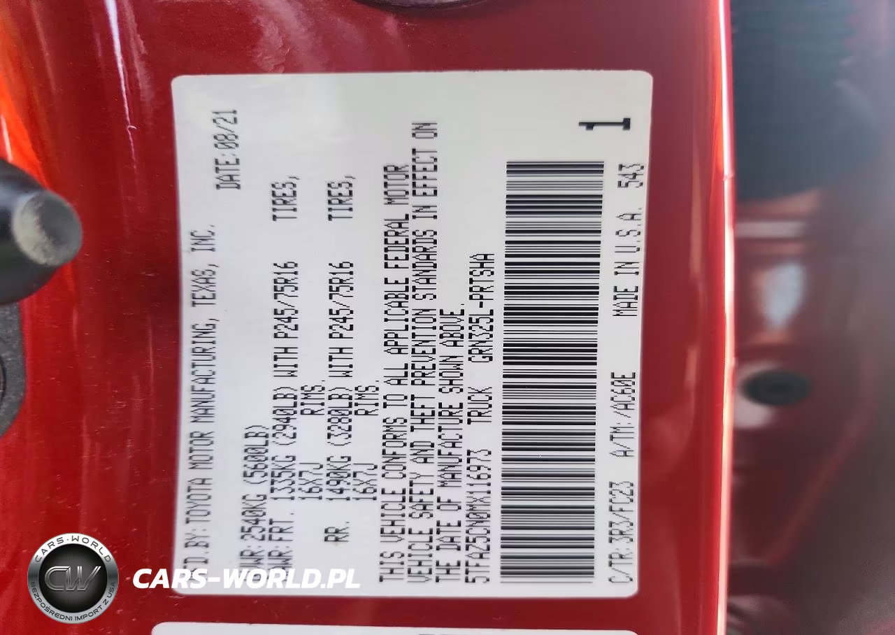 2021 Toyota Tacoma Sr5 V6 VIN:5TFAZ5CN0MX116973 - 13