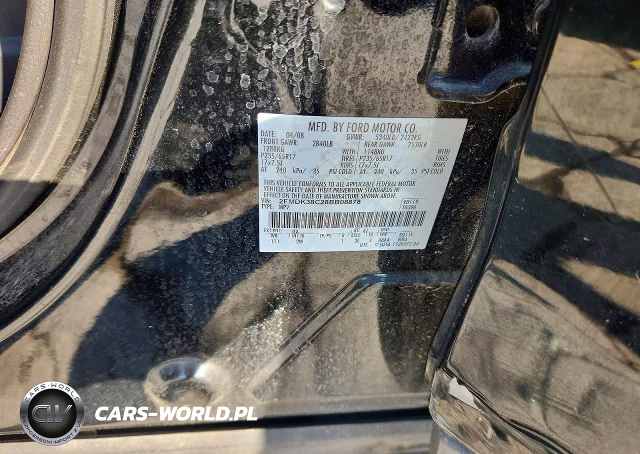 2008 Ford Edge Sel VIN:2FMDK38C28BB08878 - 13