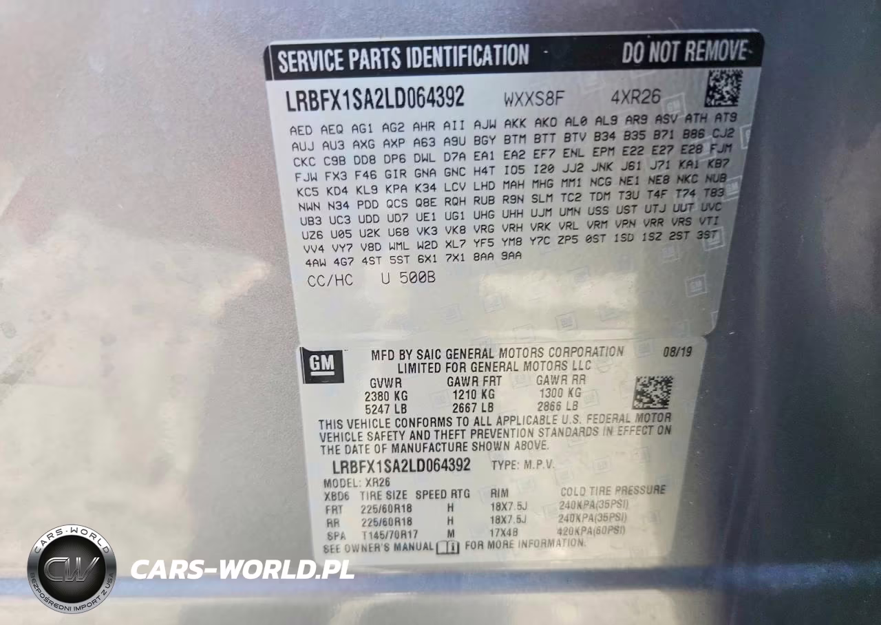 2020 Buick Envision Preferred VIN:LRBFX1SA2LD064392 - 13