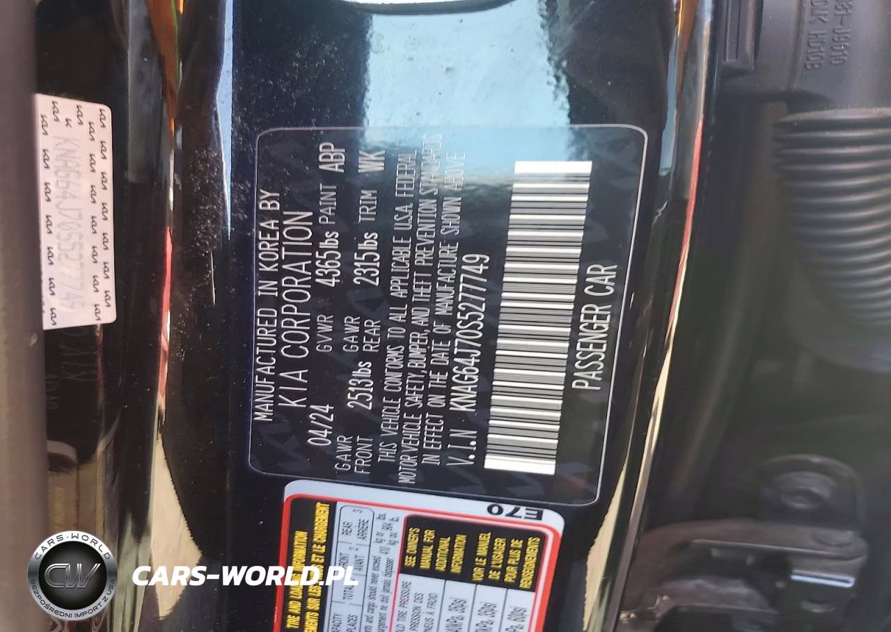2025 Kia K5 Gt Line VIN:KNAG64J70S5277749 - 12