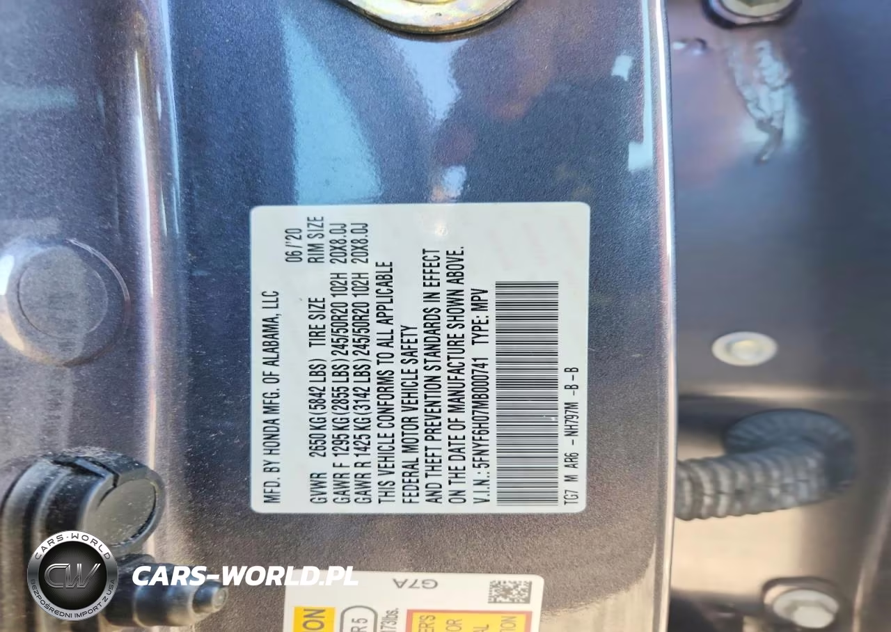 2021 Honda Pilot Elite VIN:5FNYF6H07MB000741 - 13