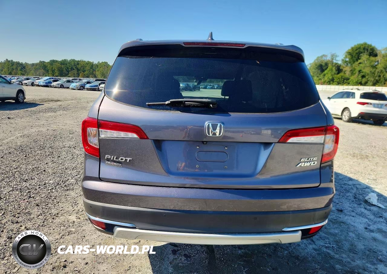 2021 Honda Pilot Elite VIN:5FNYF6H07MB000741 - 6