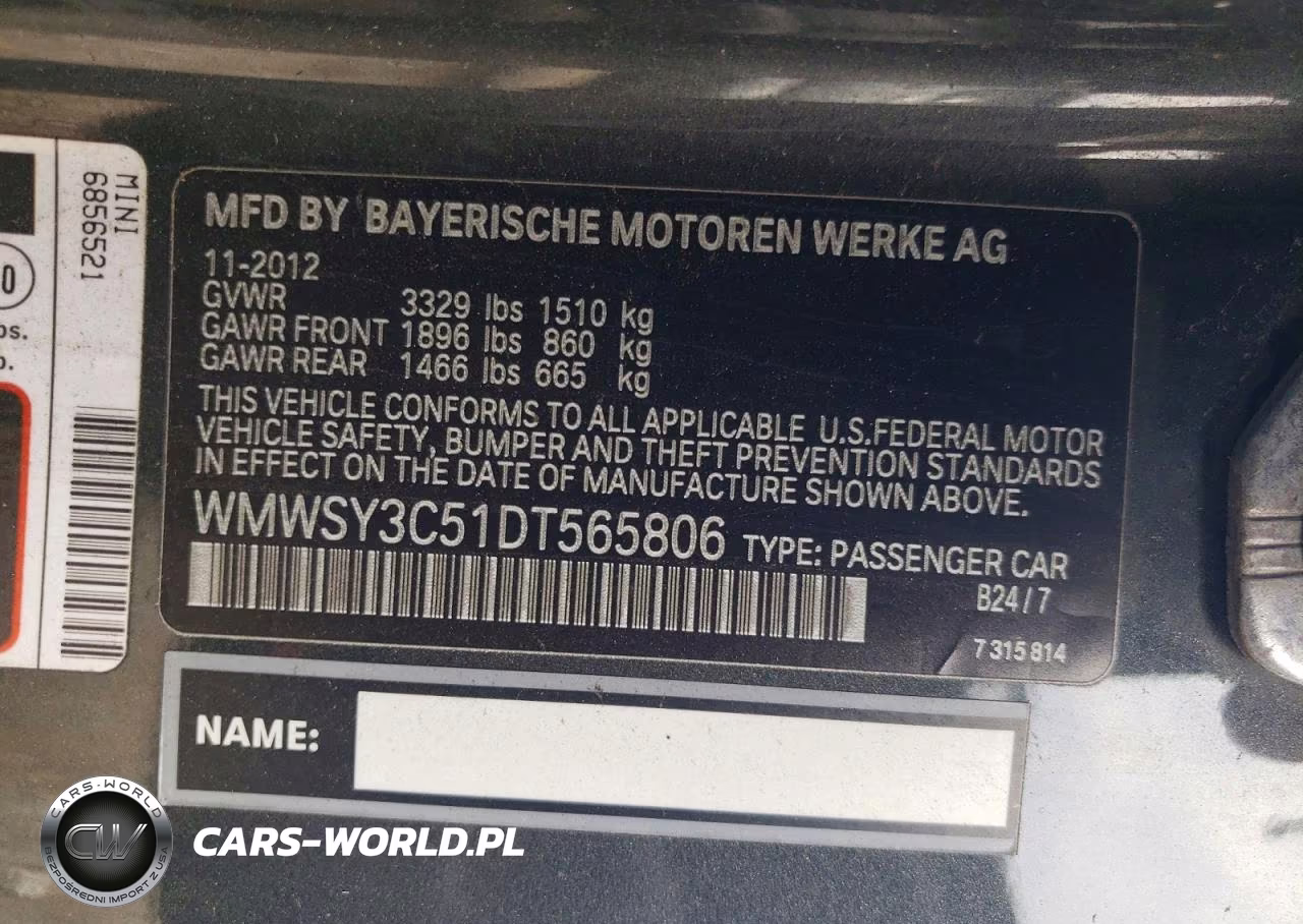 2013 Mini Cooper Roadster S VIN:WMWSY3C51DT565806 - 13