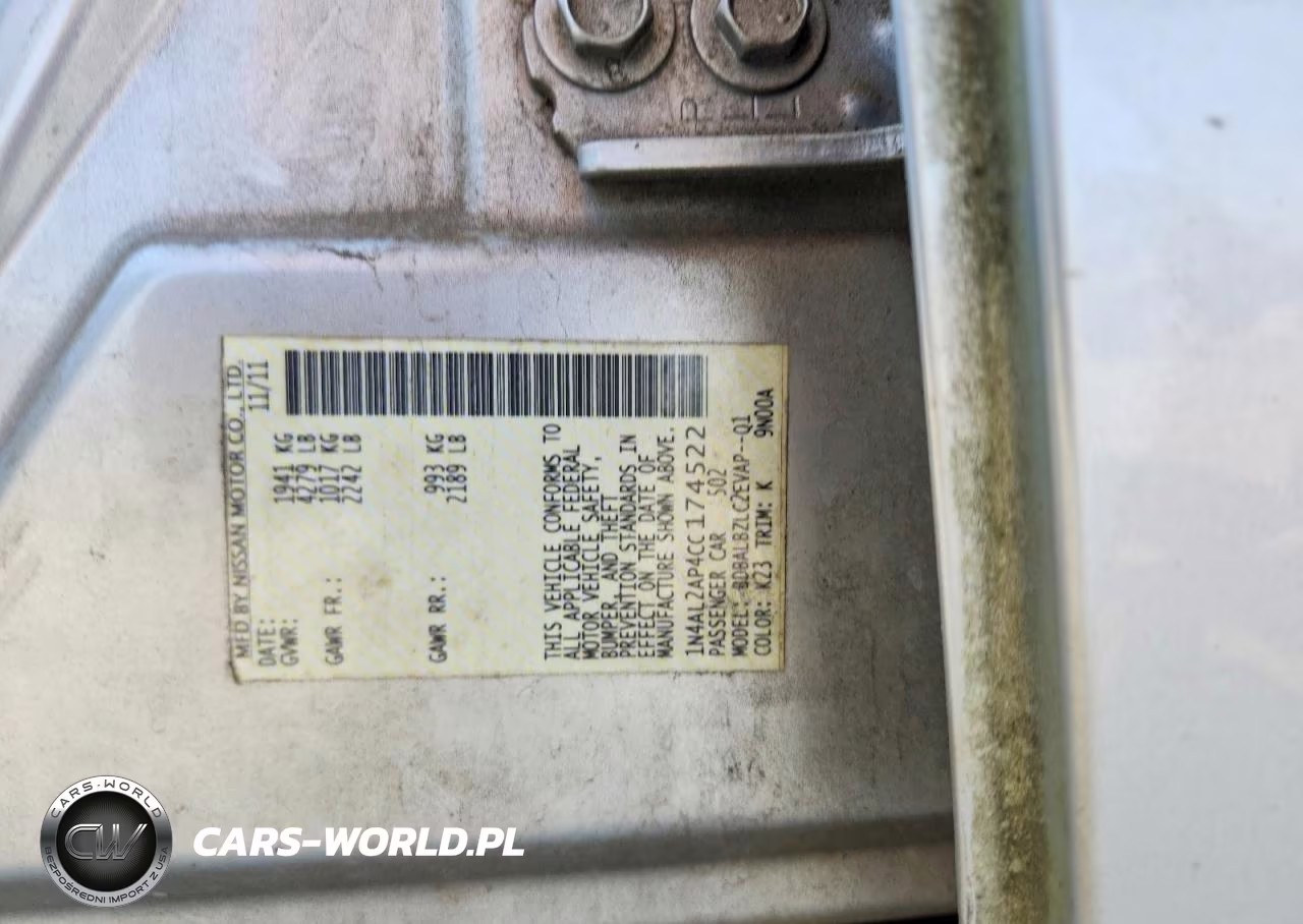 2012 Nissan Altima 2.5 VIN:1N4AL2AP4CC174522 - 12