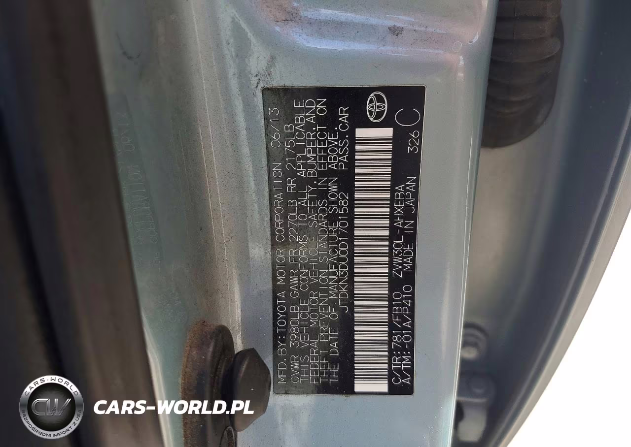 2013 Toyota Prius Three VIN:JTDKN3DU0D1701582 - 12