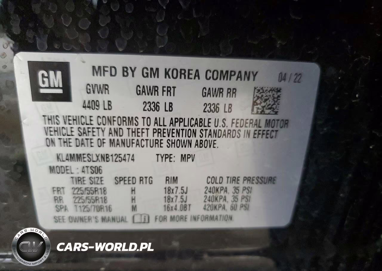 2022 Buick Encore Gx Select VIN:KL4MMESLXNB125474 - 14
