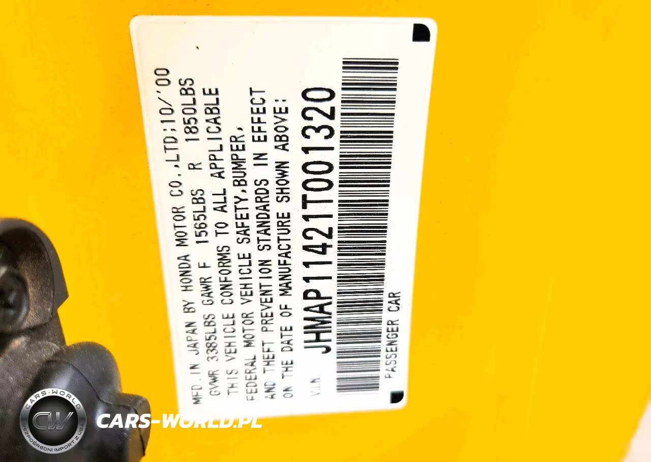 2001 Honda S2000 VIN:JHMAP11421T001320 - 12