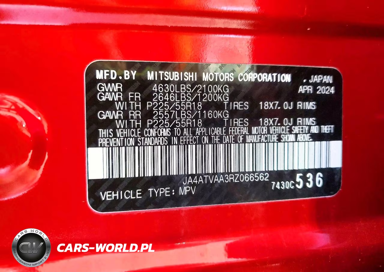 2024 Mitsubishi Eclipse Cross Le VIN:JA4ATVAA3RZ066562 - 12