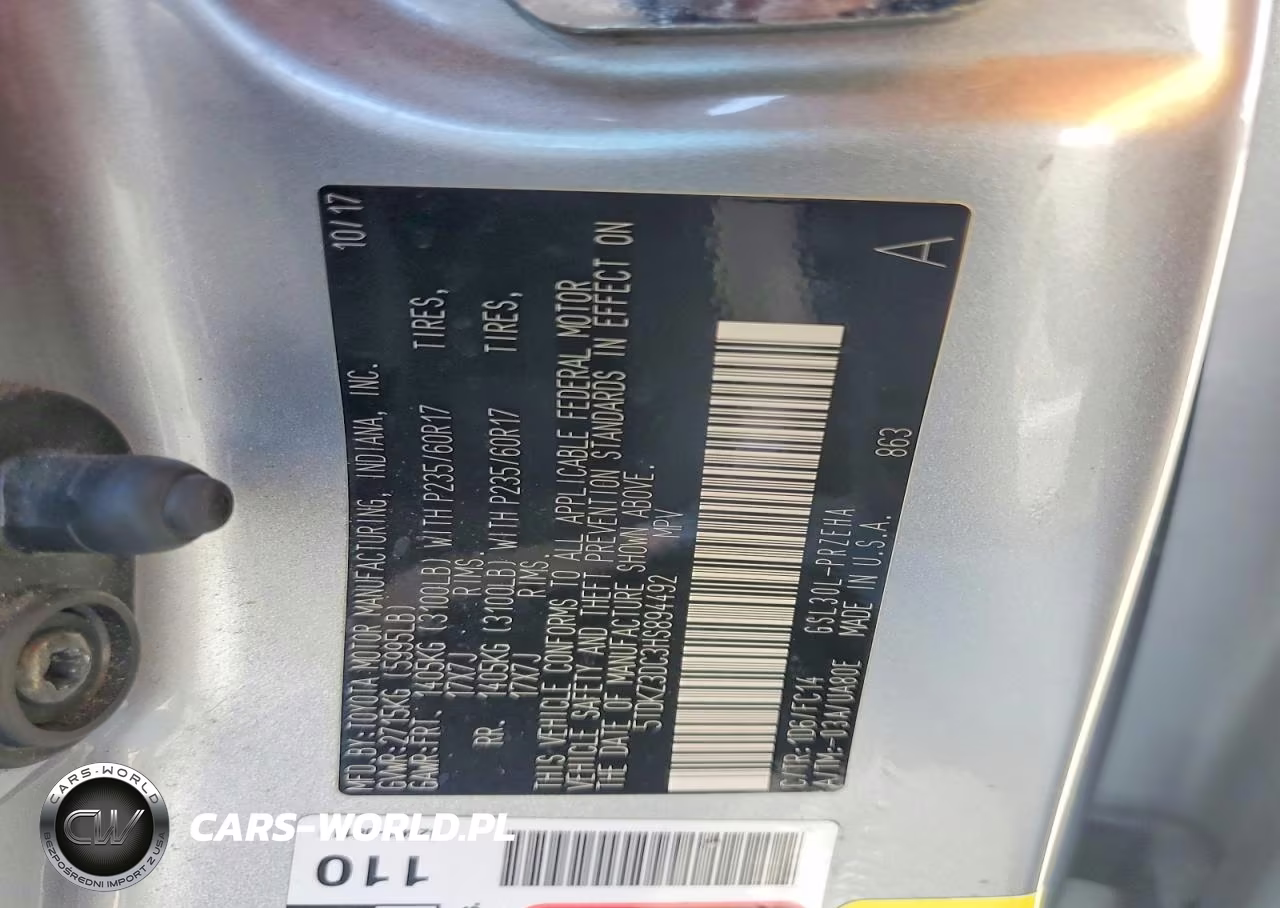 2017 Toyota Sienna Le VIN:5TDKZ3DC3HS894492 - 13
