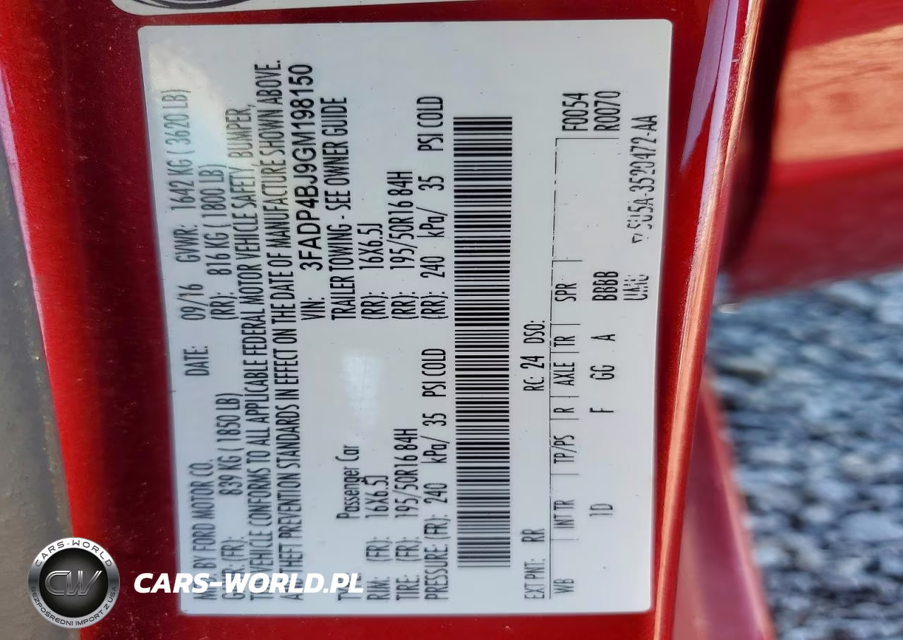 2016 Ford Fiesta Se VIN:3FADP4BJ9GM198150 - 12