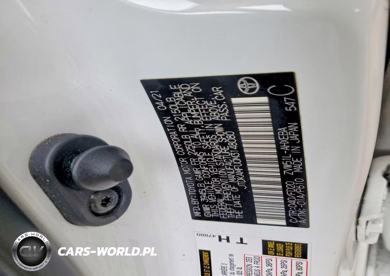 2021 Toyota Prius Le VIN:JTDKAMFU0M3148080 - 12
